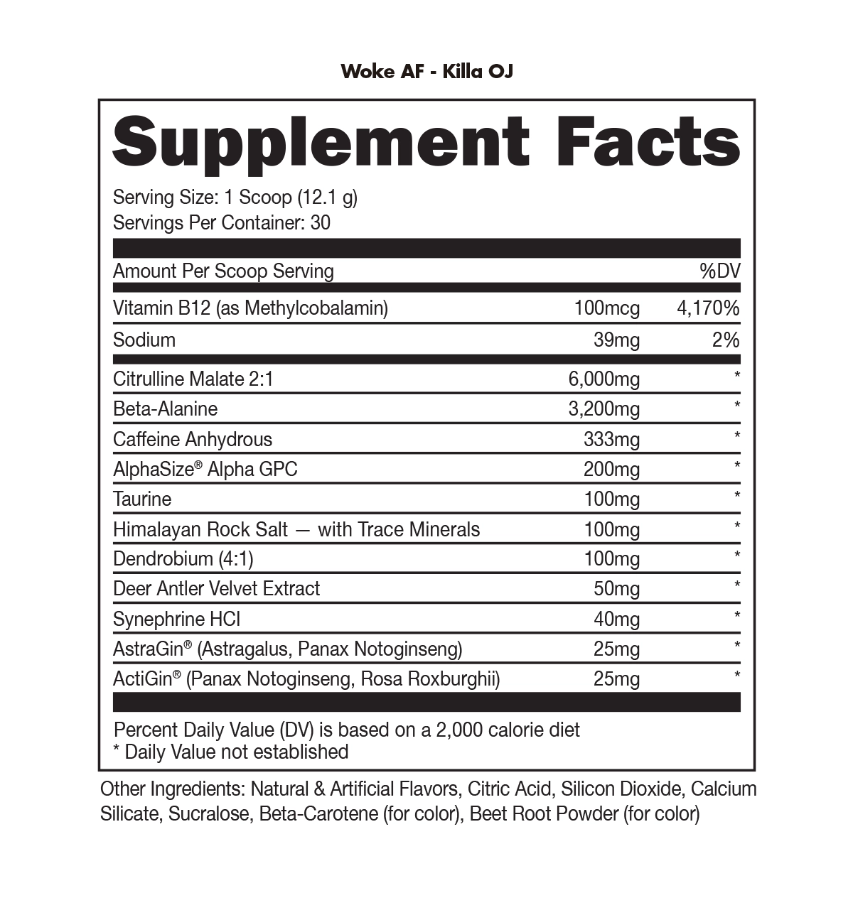 WOKE AF Preworkout
