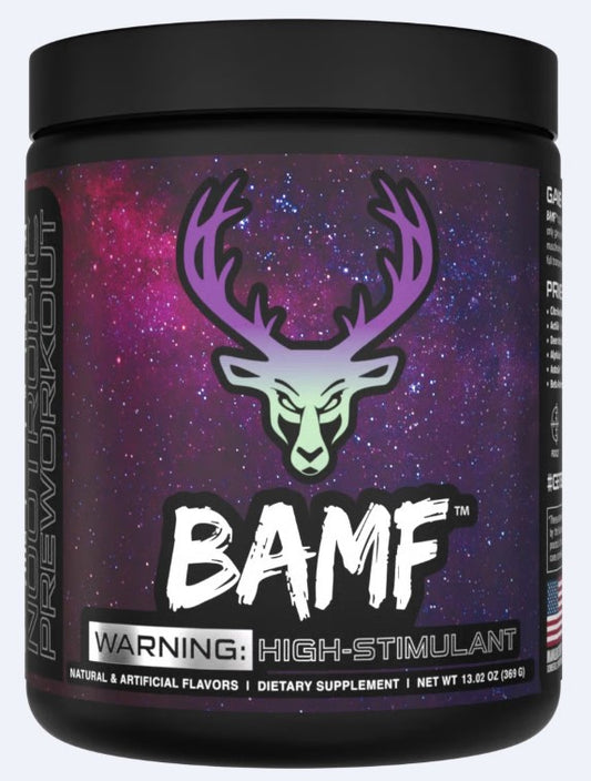 BAMF Pre-Workout 4 flavors available
